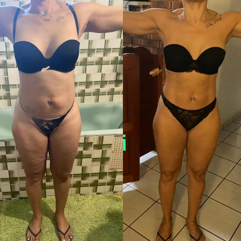 Transformation avant / après — membre Team Machovic