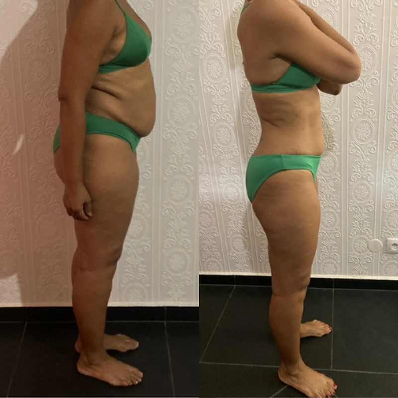 Transformation avant / après — membre Team Machovic